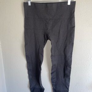 Lululemon Gray black High-Waisted Leggings